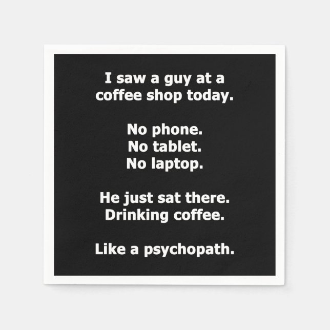 Coffee Shop Napkin (Front)