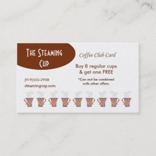 Coffee Shop Punch Card