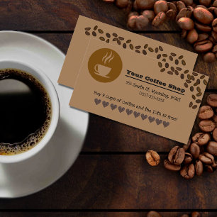 Coffee shop Punch cards 