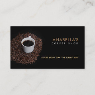Coffee Shop Slogans Business Cards