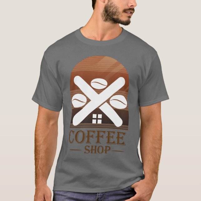Coffee Shop Style gift T-Shirt (Front)