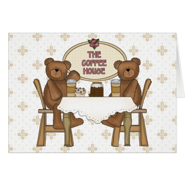 Coffee Shop Teddy Bears (Front Horizontal)