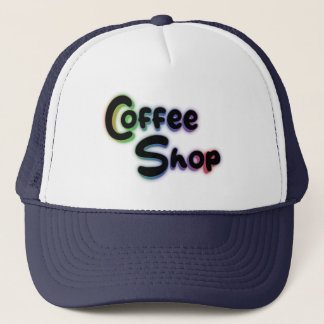 Coffee shop trucker hat