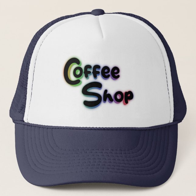 Coffee shop trucker hat (Front)