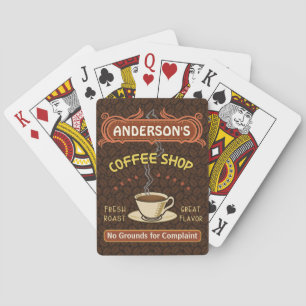 Coffee Shop with Mug Create Your Own Personalised Playing Cards