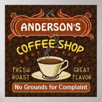 Coffee Shop with Mug Create Your Own Personalized