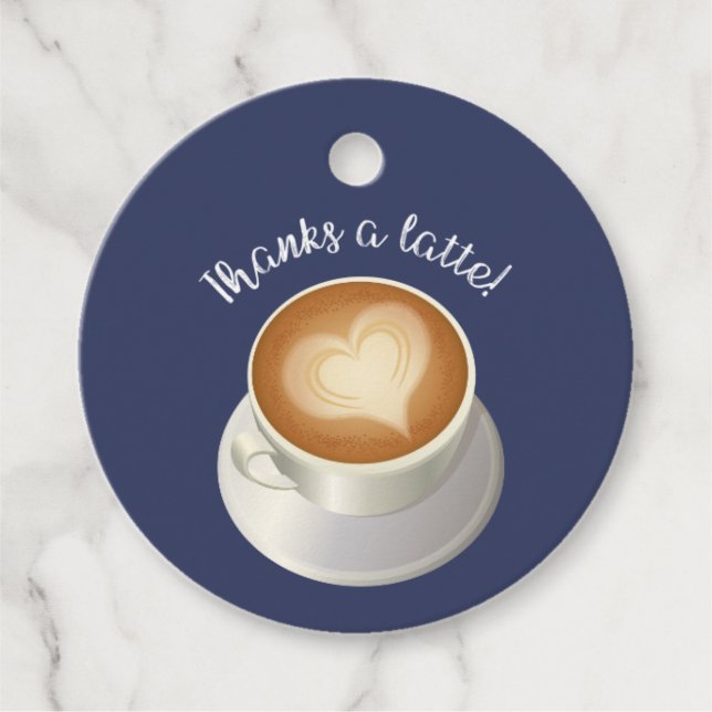 Coffee Shower Favour Tag (Front)