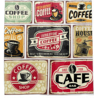Coffee signs and labels collection. Retro and vint