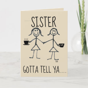 COFFEE SISTER GREETING CARDS