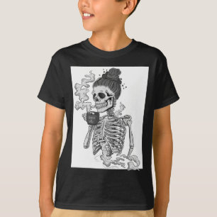 Coffee Skeleton Shirt Government Agencyd Vintage