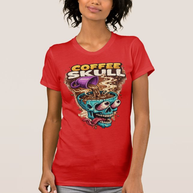 Coffee Skull Women's T-Shirt  (Front)