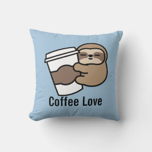 Coffee Sloth Cushion