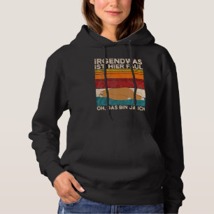Coffee Sloth Something Is Here Faul Oh Das Bin Ja  Hoodie