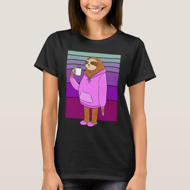 coffee sloth T-Shirt (Front)