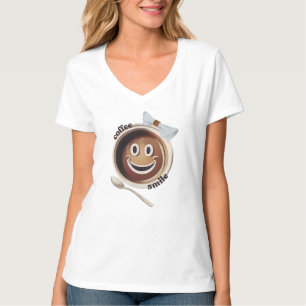 Coffee Smile Funny Cute Sweet T-Shirt