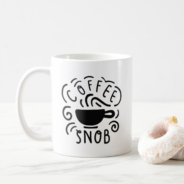 Coffee Snob Coffee Mug (With Donut)