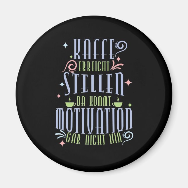 Coffee spell reaches places where comes... magnet (Front)