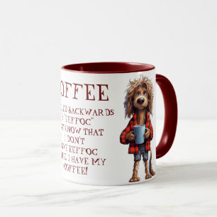 Coffee Spelled Backwards Is Eeffoc - Dog Mug