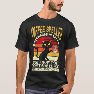 Coffee spelled backwards is eeffoc drinker Barista T-Shirt