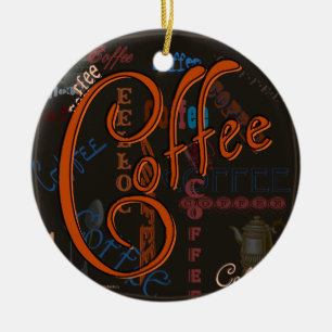 Coffee Spice Ceramic Tree Decoration