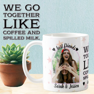 Coffee & Spilled Milk Friendship Photo Mug