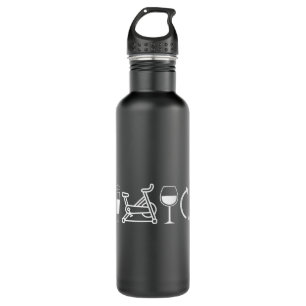 Coffee Spin Wine Repeat Funny Spinning Class Worko 710 Ml Water Bottle