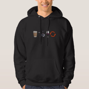 Coffee Spin Wine Repeat I Spinning Class Indoor Cy Hoodie