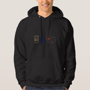 Coffee Spin Wine Repeat Spin Class Hoodie