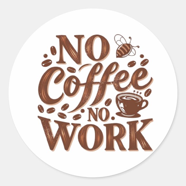 Coffee Spot Near Me | Nearest Coffee Shop  Classic Round Sticker (Front)