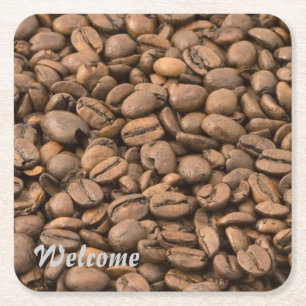 coffee square paper coaster