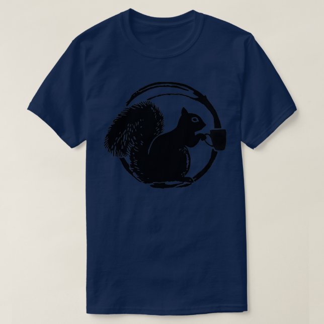Coffee Squirrel T-Shirt (Design Front)