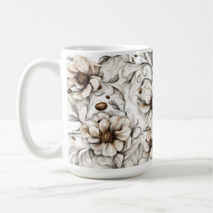 Coffee stained flowers - Coffee Addicts Mug