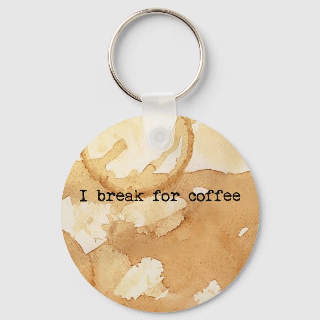 Coffee Stains Key Ring (Front)