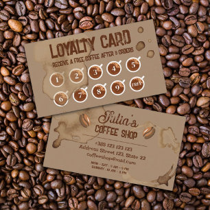 Coffee Stains Loyalty Card