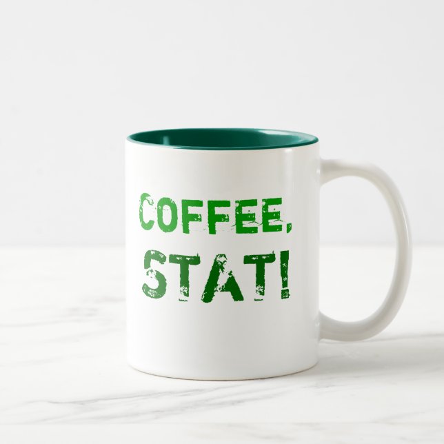 Coffee, STAT! Two-Tone Coffee Mug (Right)
