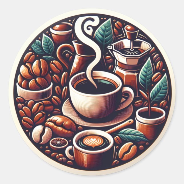 Coffee Sticker (Front)