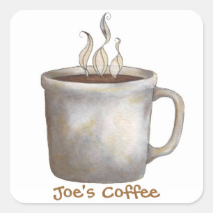 Coffee sticker