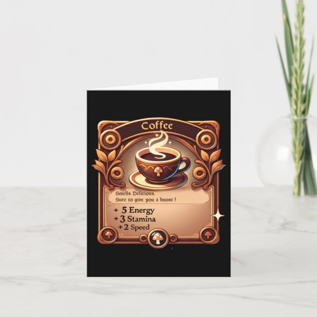 Coffee Sticker  Card (Front)