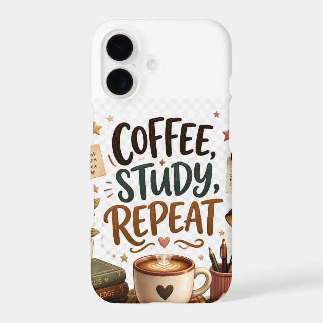 coffee study coffee lover book lover study aesthet (Back)