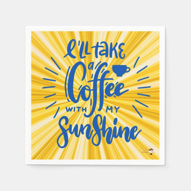 Coffee & Sunshine Napkin (Front)