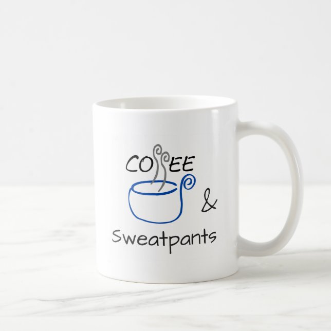 Coffee & Sweatpants Coffee Mug (Right)