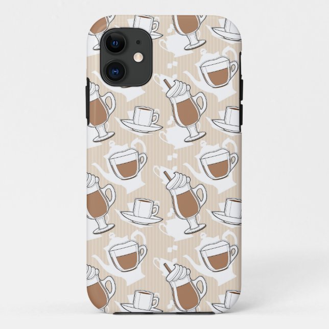 Coffee, sweet pattern Case-Mate iPhone case (Back)