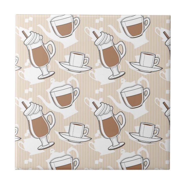 Coffee, sweet pattern tile (Front)
