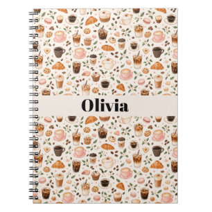 Coffee & Sweet Treats Pattern Notebook