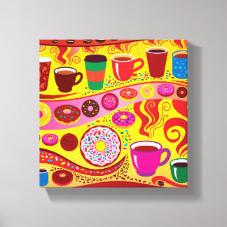 Coffee Swirl and Sugar Rush Canvas Print