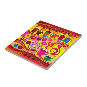 Coffee Swirl and Sugar Rush Tile