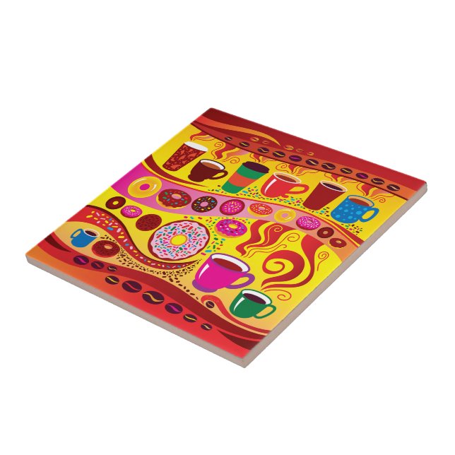 Coffee Swirl and Sugar Rush Tile (Side)