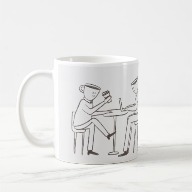 Coffee tastes better together cup (Left)