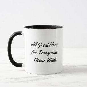 Coffee Tea Mug All great Ideas Motivational Phrase