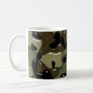 Coffee/tea mug with luxury camouflage design 